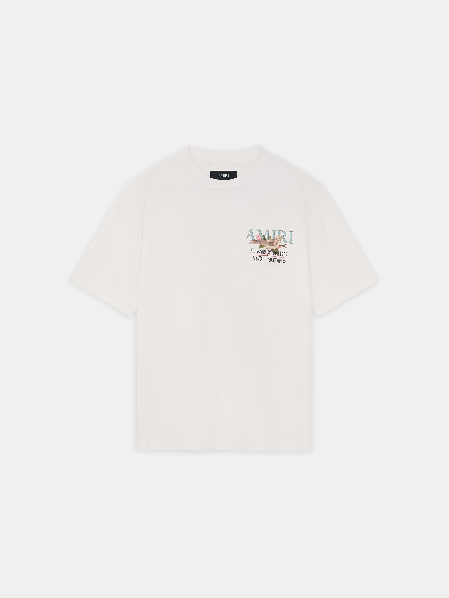 HOPE AND DREAMS OVERSIZED TEE - Alabaster - AMIRI