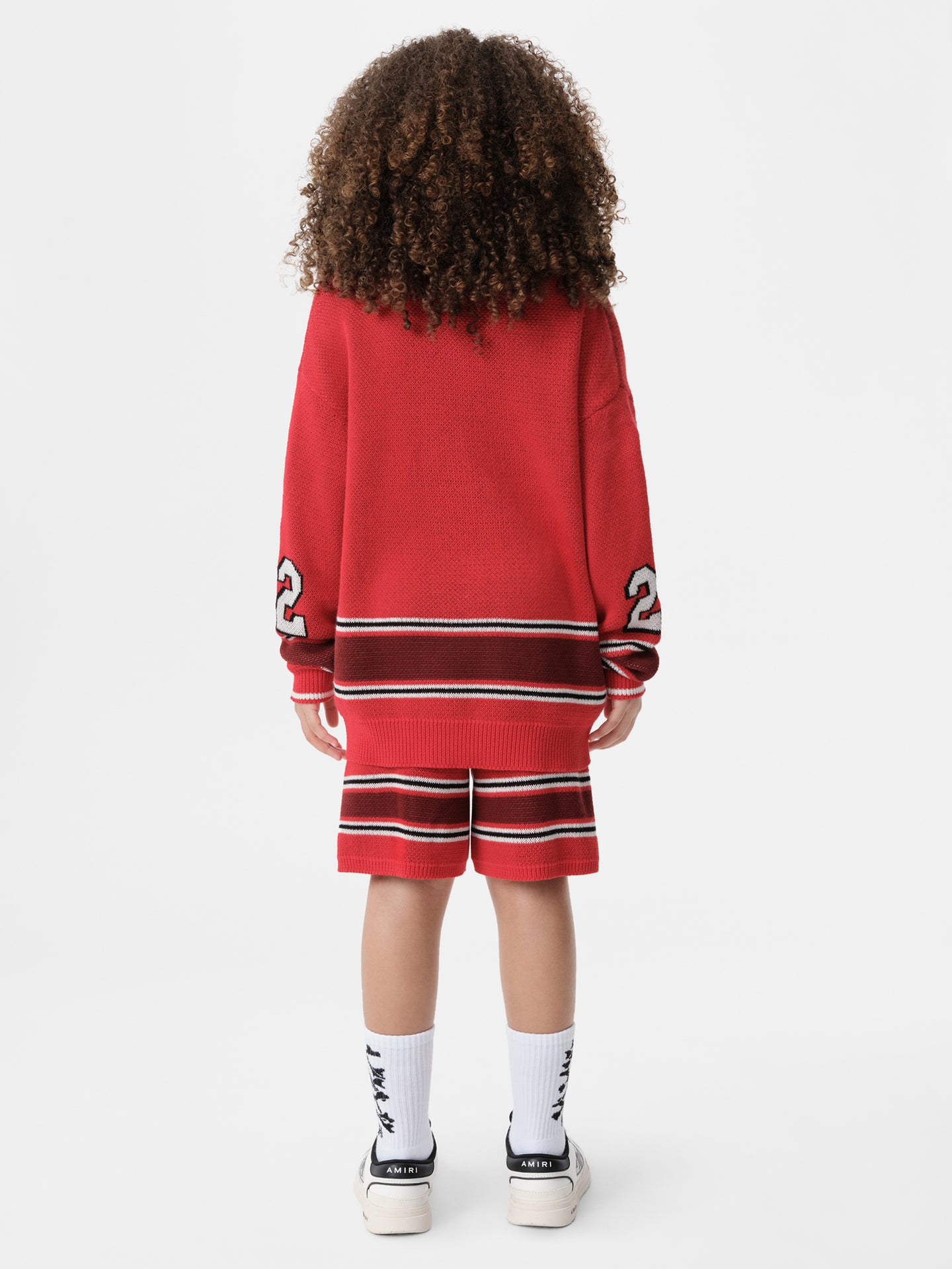 KIDS - KIDS' MA STRIPE SHORT - Red