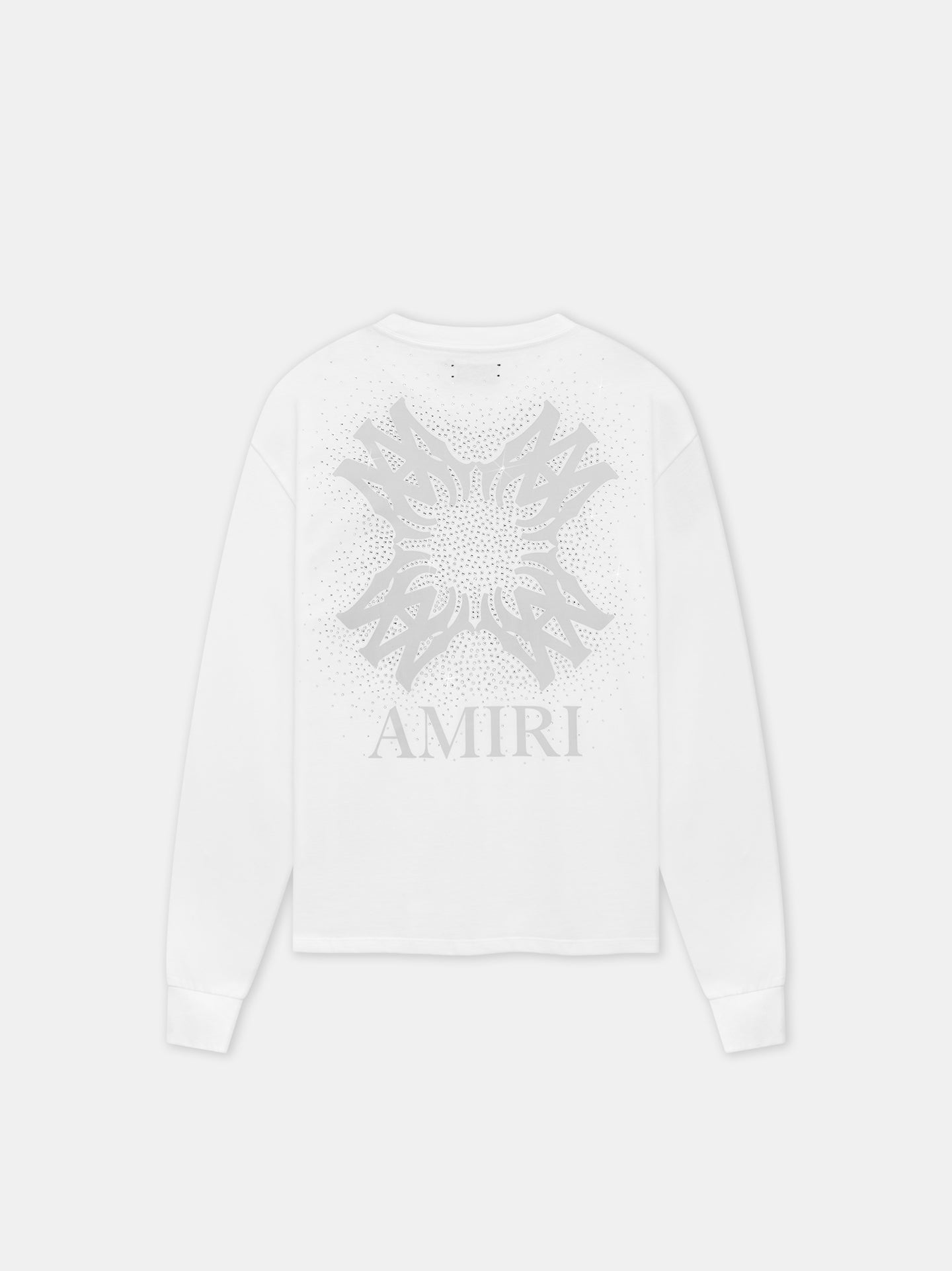 MA QUAD CRYSTAL LONG SLEEVE TEE - White