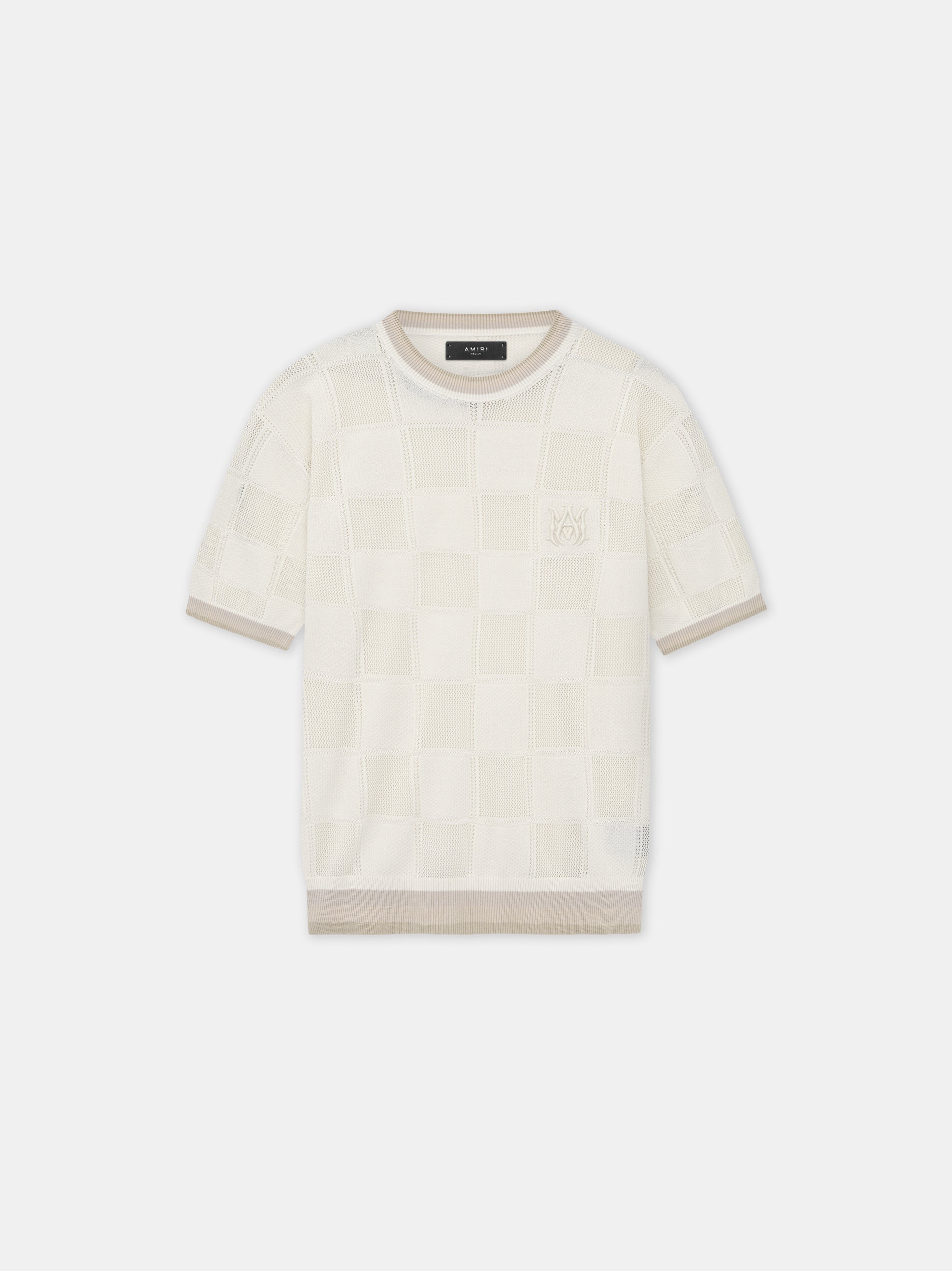 Product MA CHECKERED TEE - Birch featured image