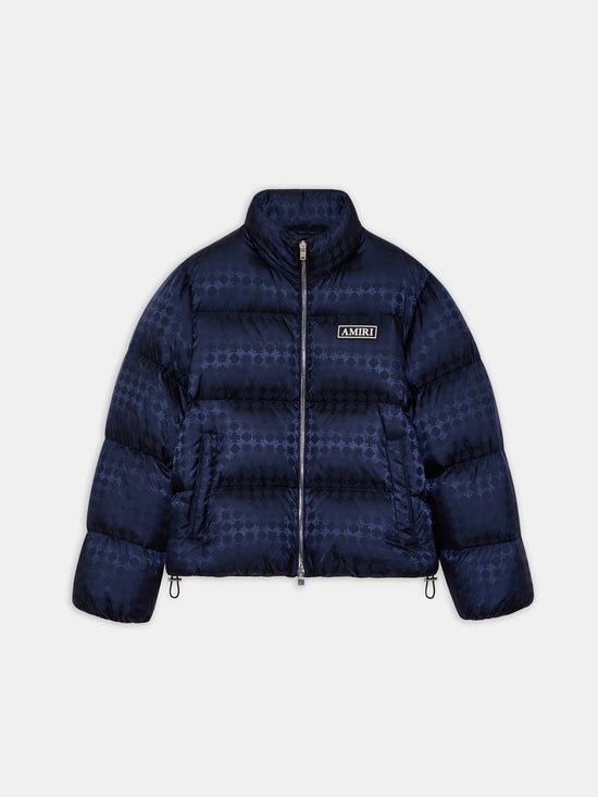 MA QUAD JACQUARD DOWN JACKET - Midnight Blue - AMIRI