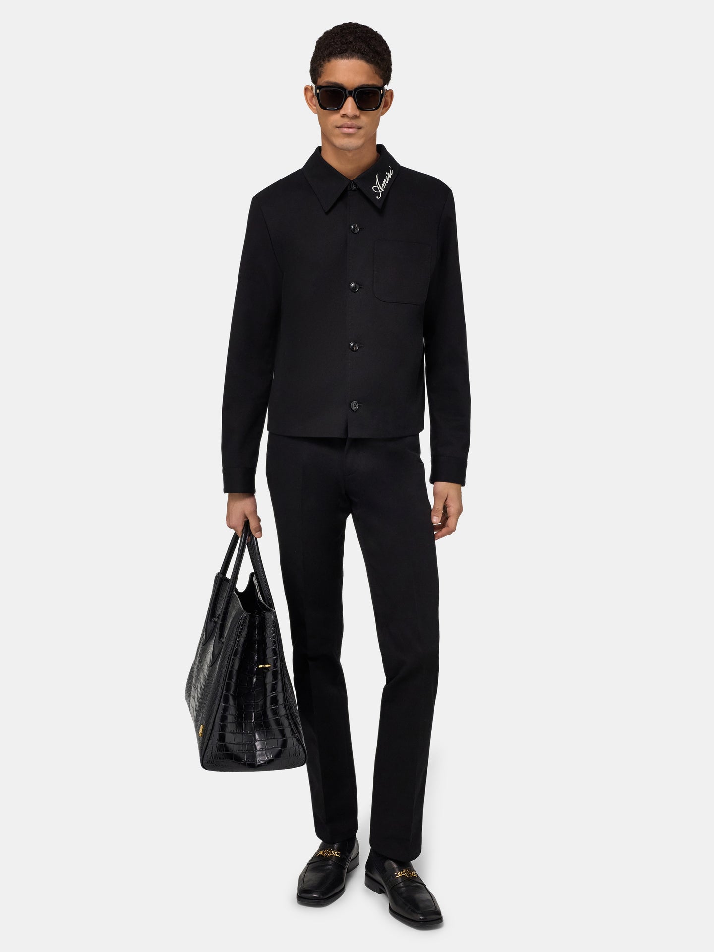 TWILL BOOTCUT PANT - Black - AMIRI