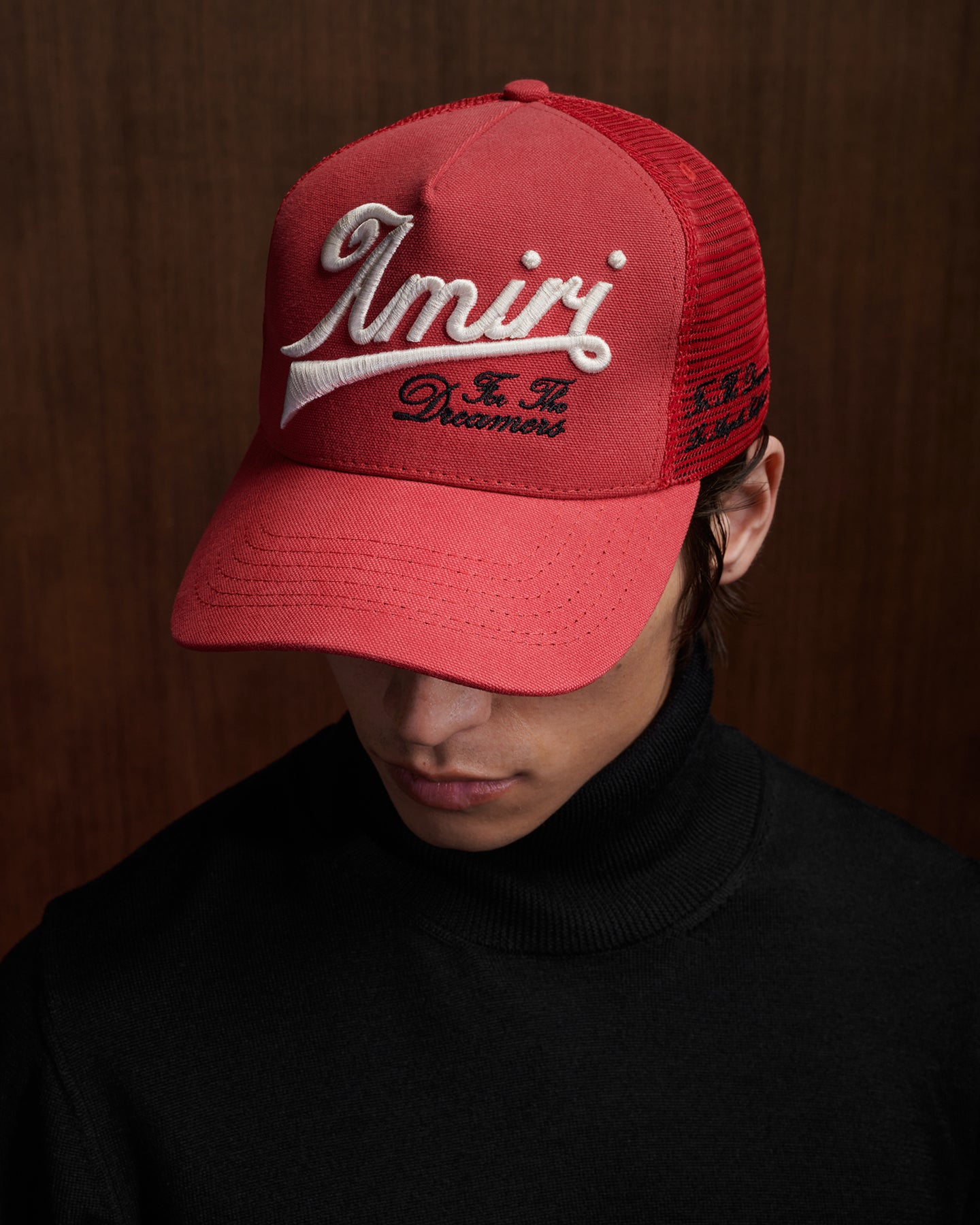 AMIRI GOOD LIFE TRUCKER HAT - Deep Red