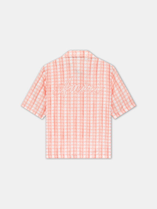 MA QUAD BOWLING SHIRT - Malibu Peach - AMIRI