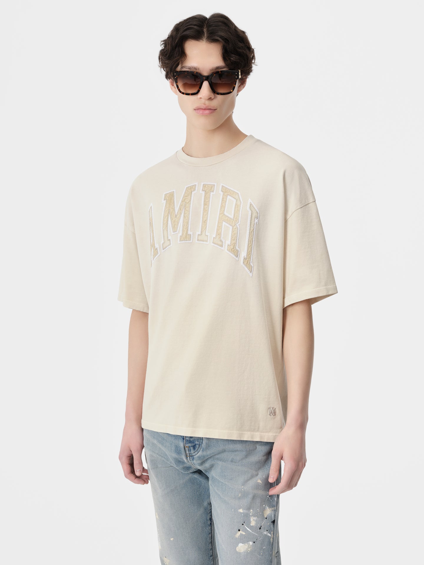 AMIRI VINTAGE OVERSIZED TEE - Birch