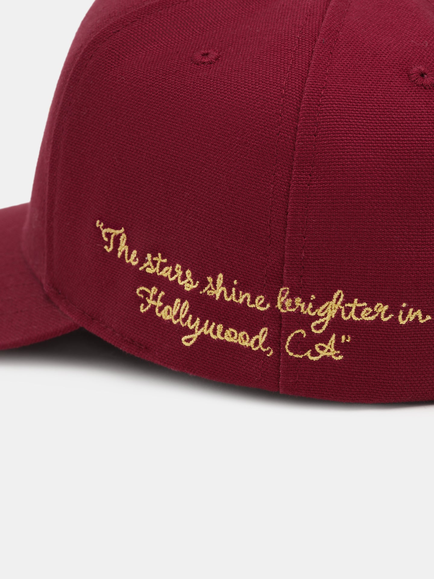 AMIRI HOLLYWOOD CANVAS HAT - Burgundy