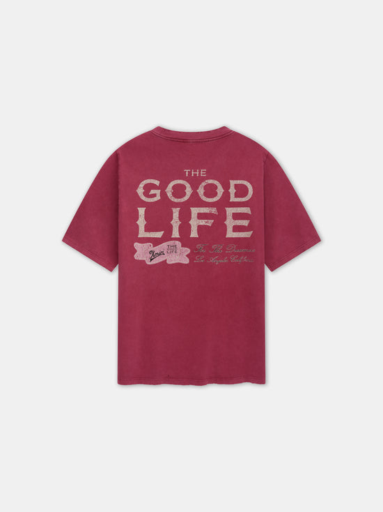 AMIRI GOOD LIFE TEE - Deep Red