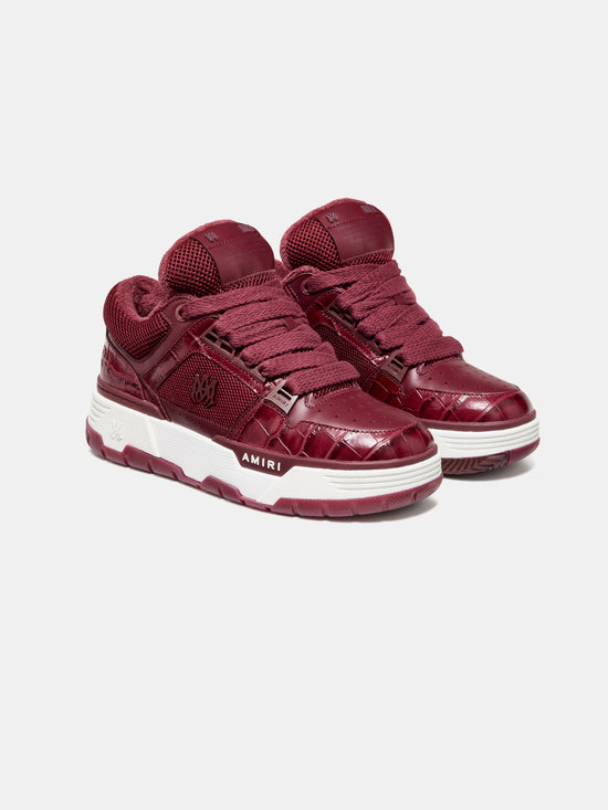 WOMEN - WOMEN'S CROC DEBOSSED MA-1 - WINE - AMIRI