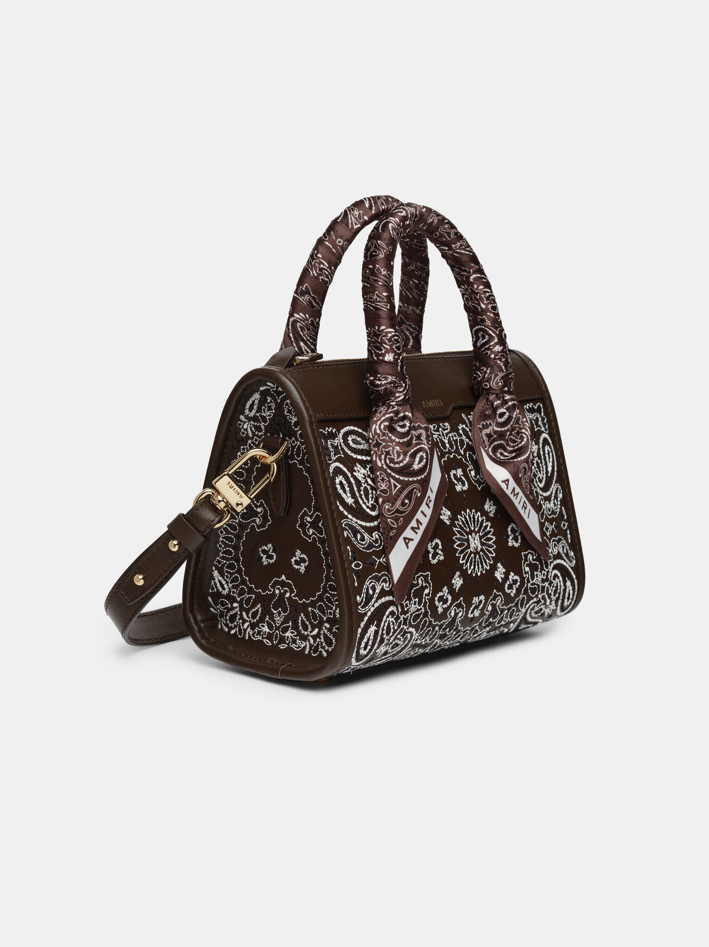 WOMEN - WOMEN'S BANDANA MICRO TRIANGLE BAG - Chocolate