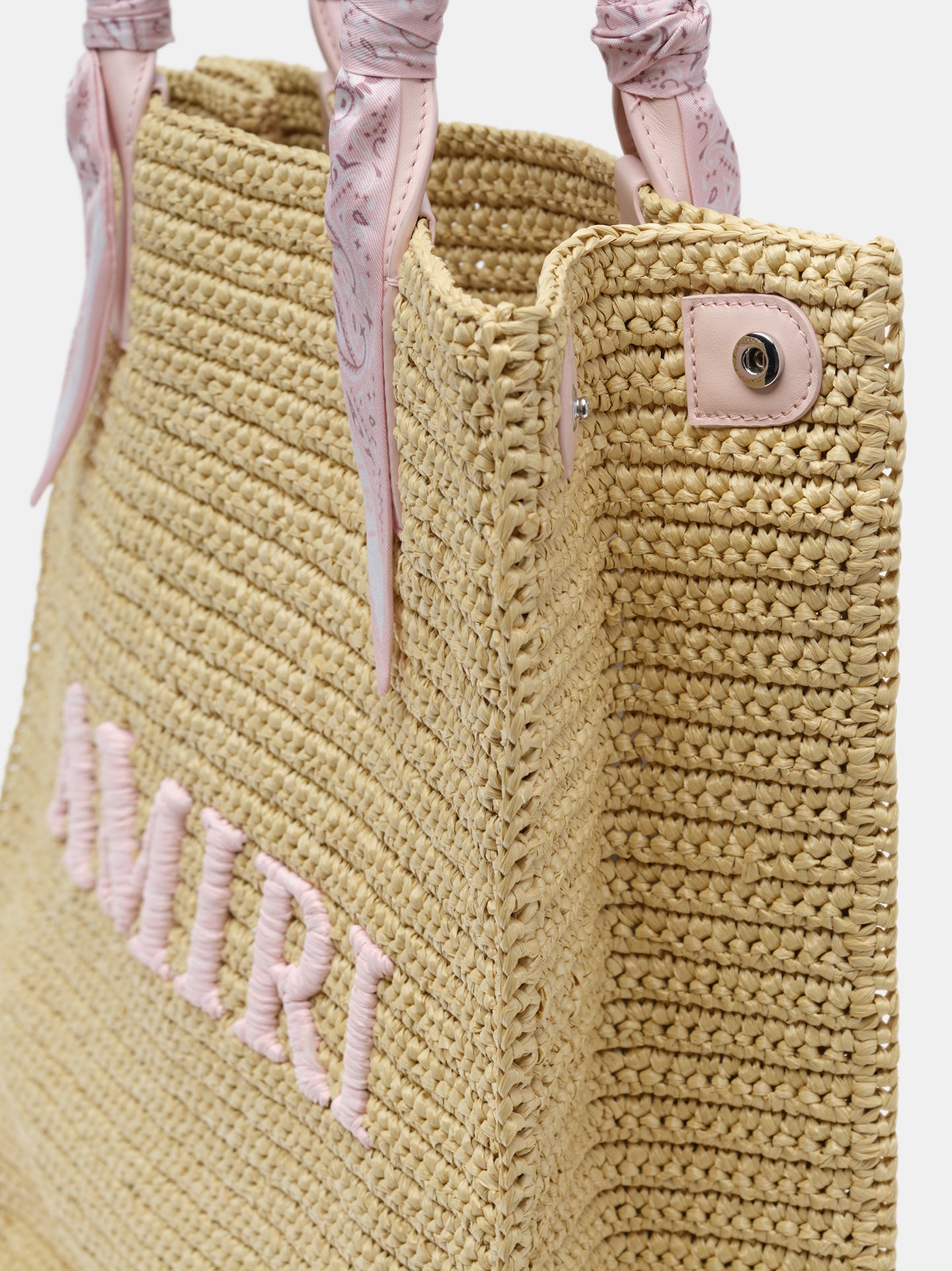 AMIRI RAFFIA TOTE - Pink