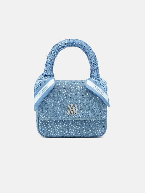 WOMEN - WOMEN'S CRYSTAL DENIM MICRO MA BAG - True Blue - AMIRI