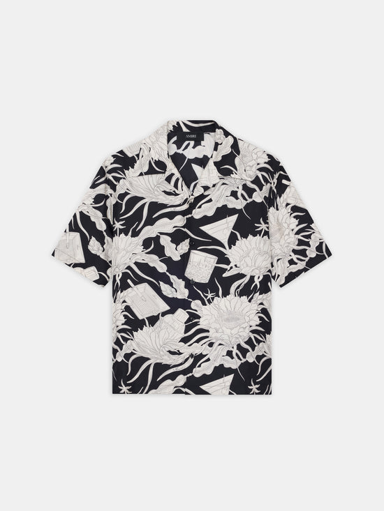 FLORAL BOWLING SHIRT - BLACK - AMIRI