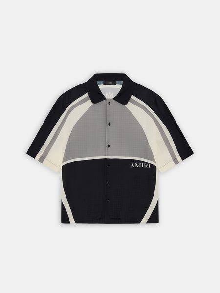 MA QUAD PANEL OVERSIZED CAMP SHIRT - Black