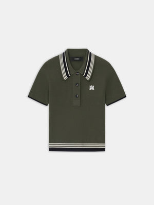 WOMEN - WOMEN'S MA STRIPE POLO - Dark Sage