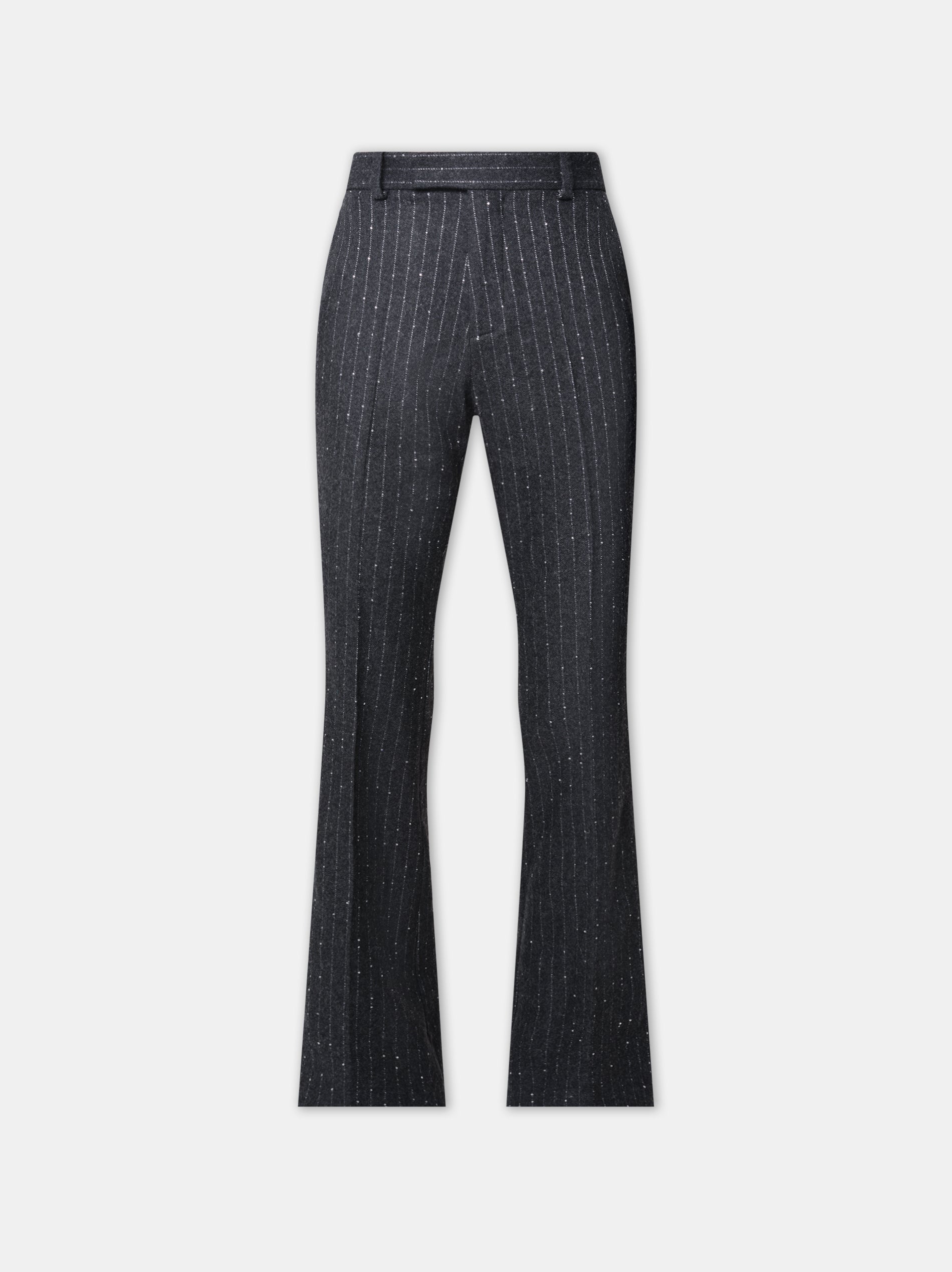 Product WOMEN - WOMEN'S SEQUIN PINSTRIPE KICK FLARE - Dark Grey featured image