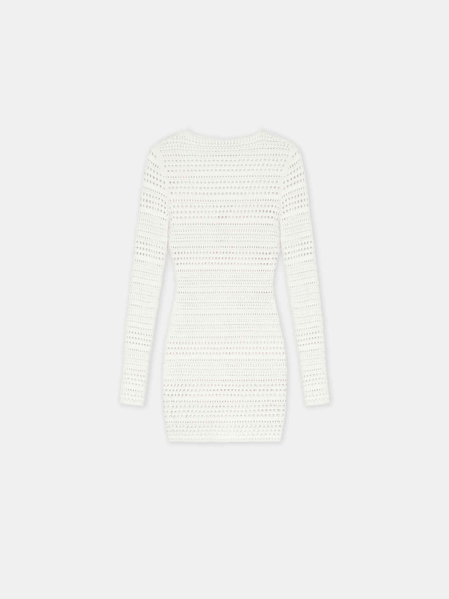 WOMEN - WOMEN'S CROCHET MINI DRESS - Ivory - AMIRI