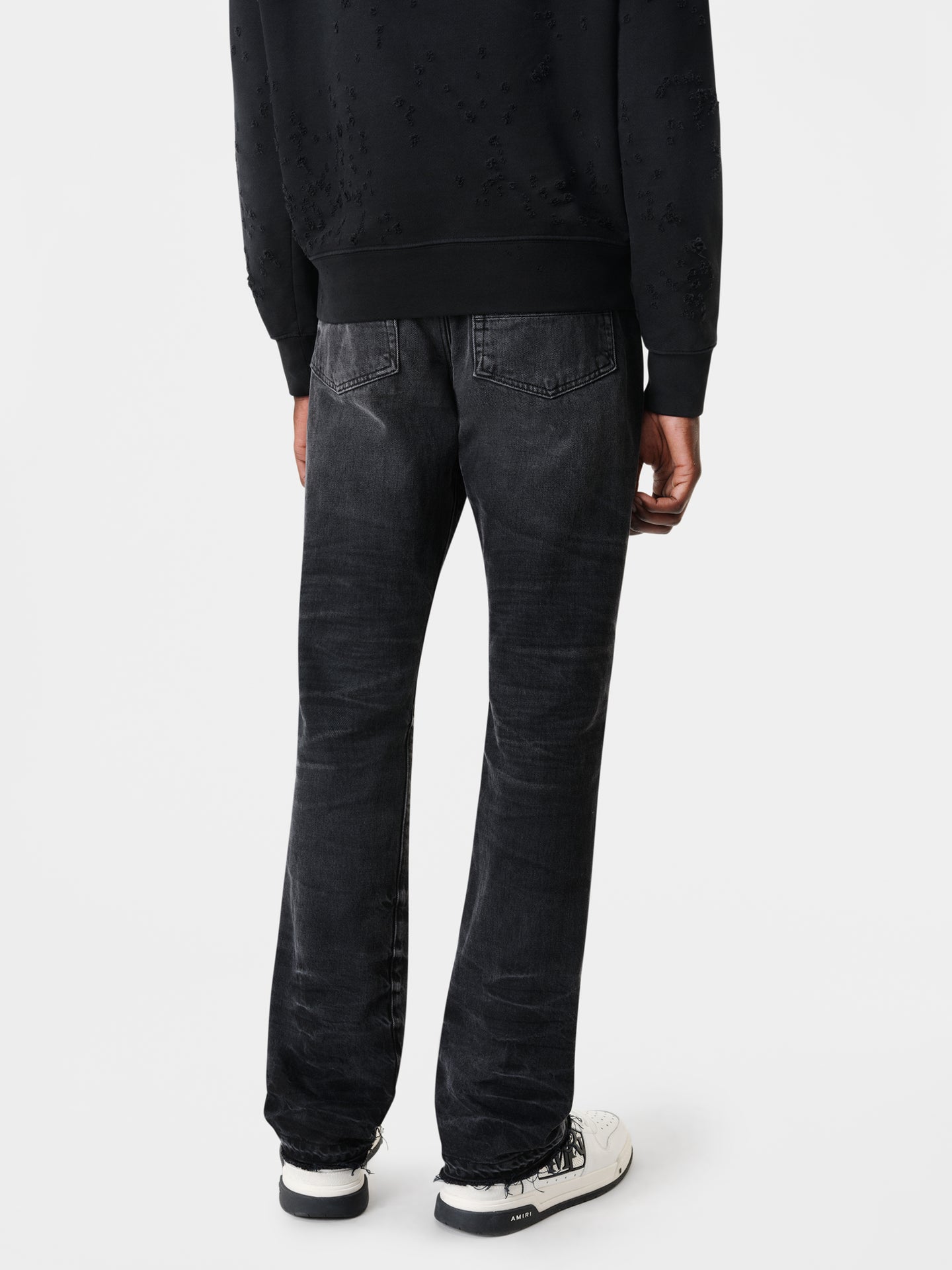 RELEASE HEM STRAIGHT JEAN - Faded Black