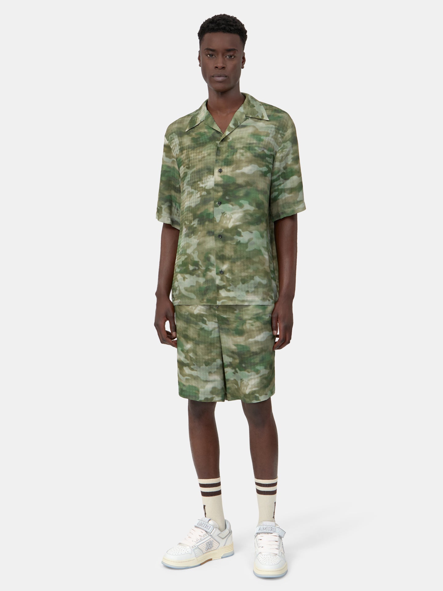 MA QUAD CAMO CAMP SHIRT - Natural - AMIRI