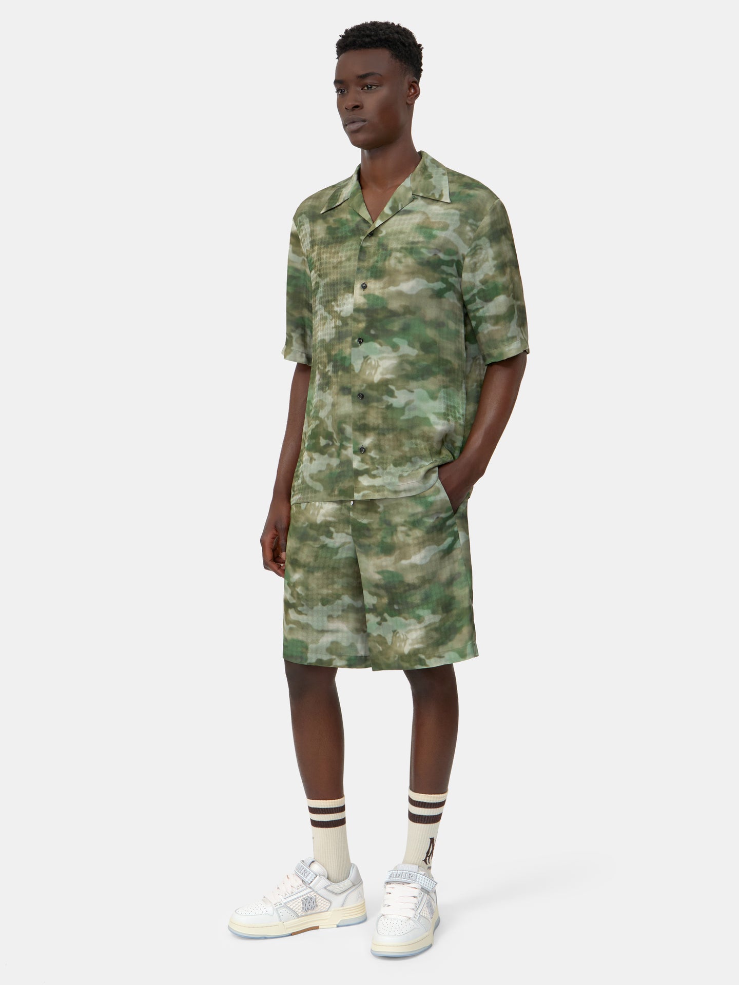 MA QUAD CAMO CAMP SHIRT - Natural - AMIRI