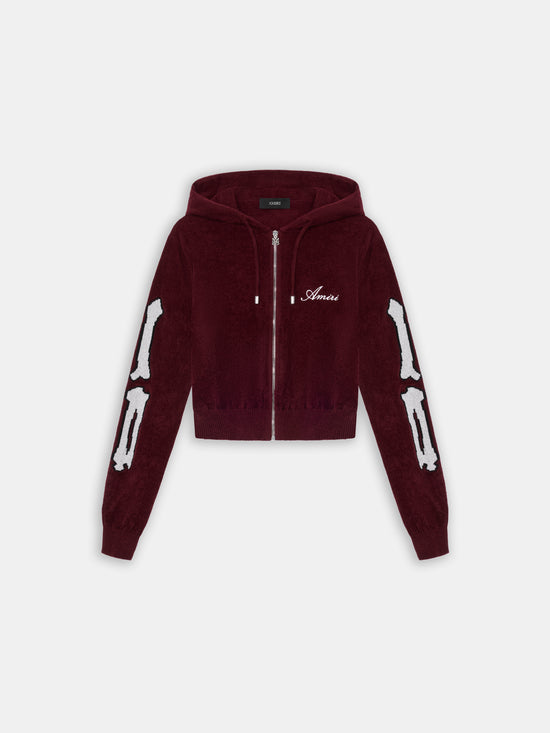 WOMEN - WOMEN'S BONES HOODIE - Aged Port - AMIRI