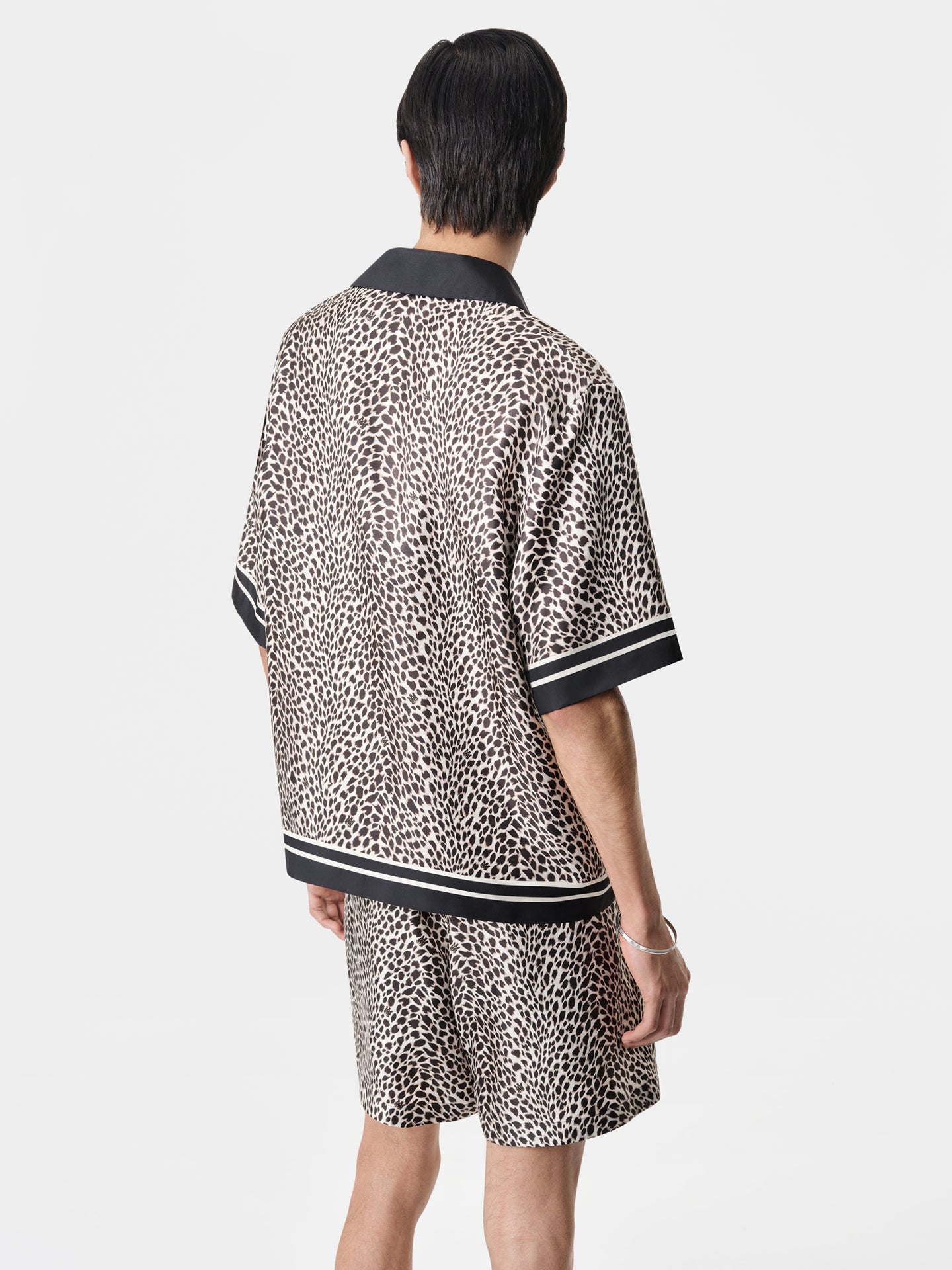 MA LEOPARD BOWLING SHIRT - Black Birch