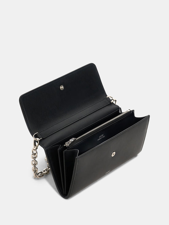 WOMEN - WOMEN'S MA WALLET ON CHAIN - Black
