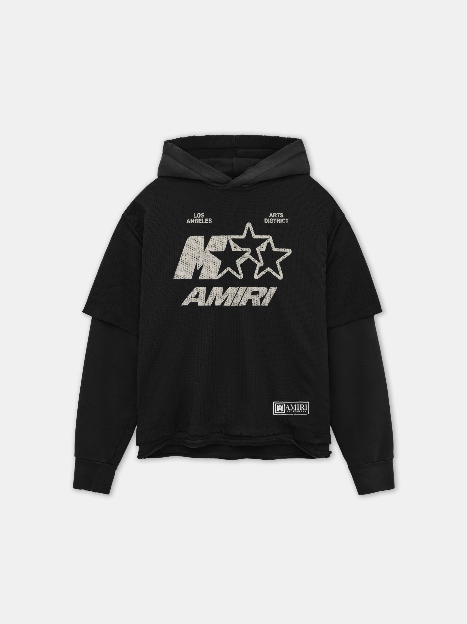 Product MA STAR MESH HOODIE - Black featured image