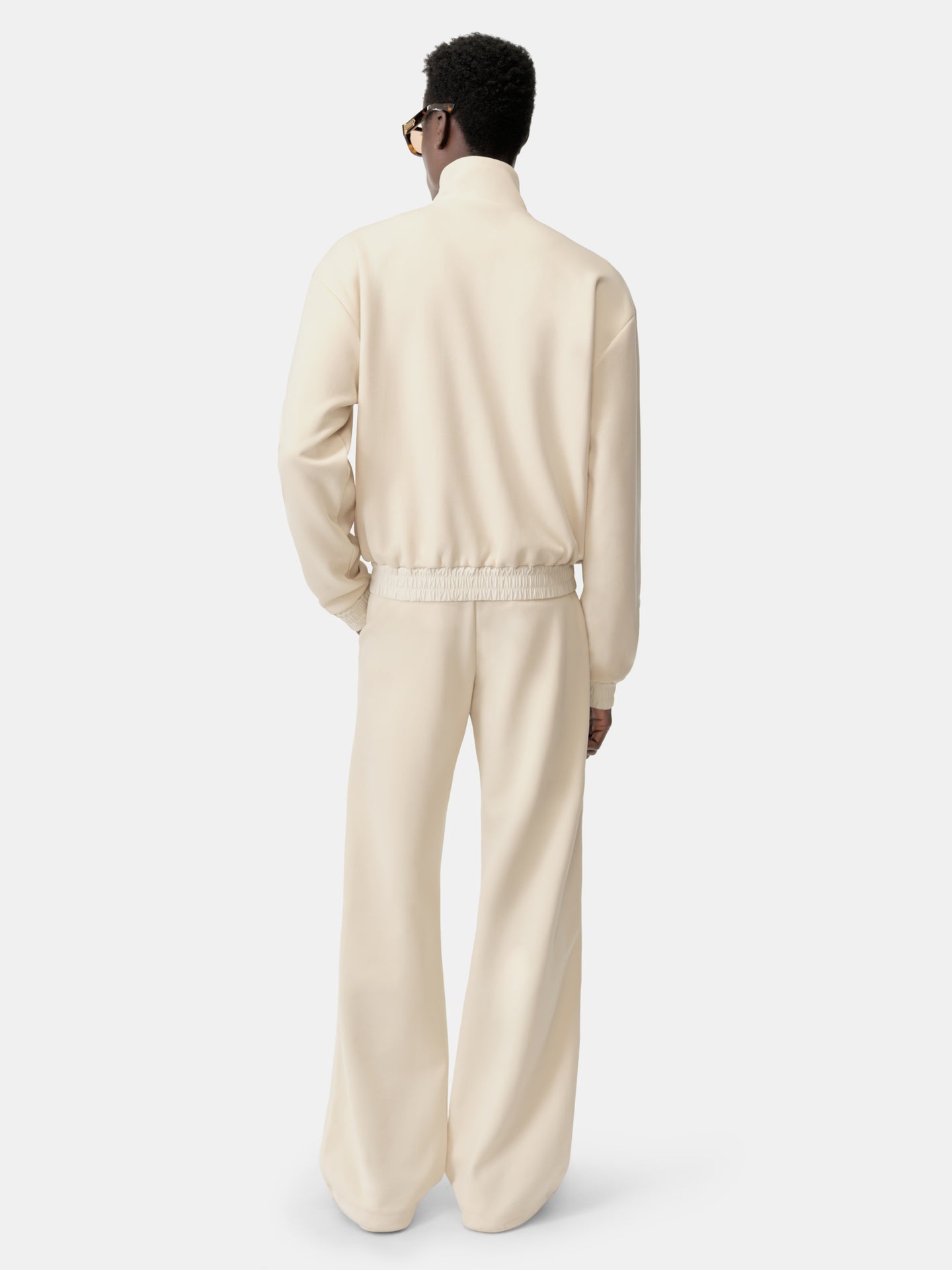 LOUNGE TRACK JACKET - Alabaster - AMIRI