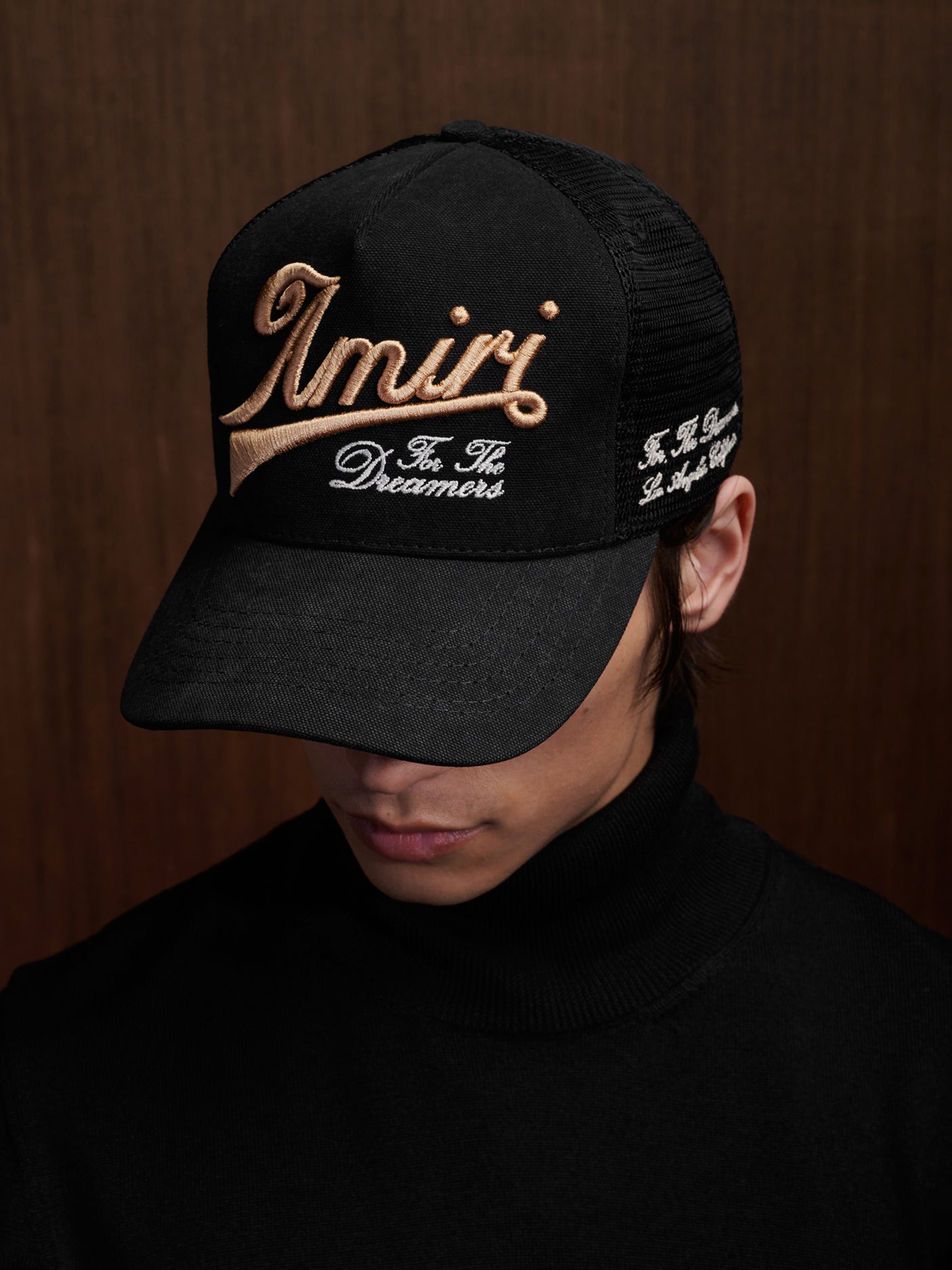 AMIRI GOOD LIFE TRUCKER HAT - Black