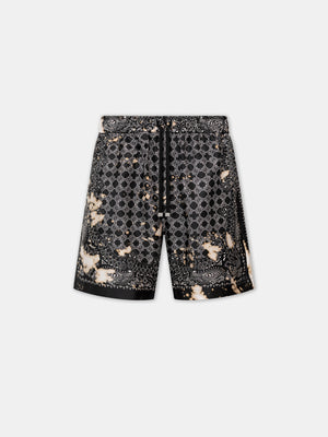 BLEACH BANDANA SHORT - Black - AMIRI