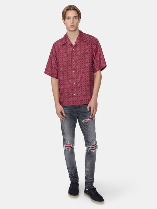 MA QUAD BOWLING SHIRT - WINE - AMIRI