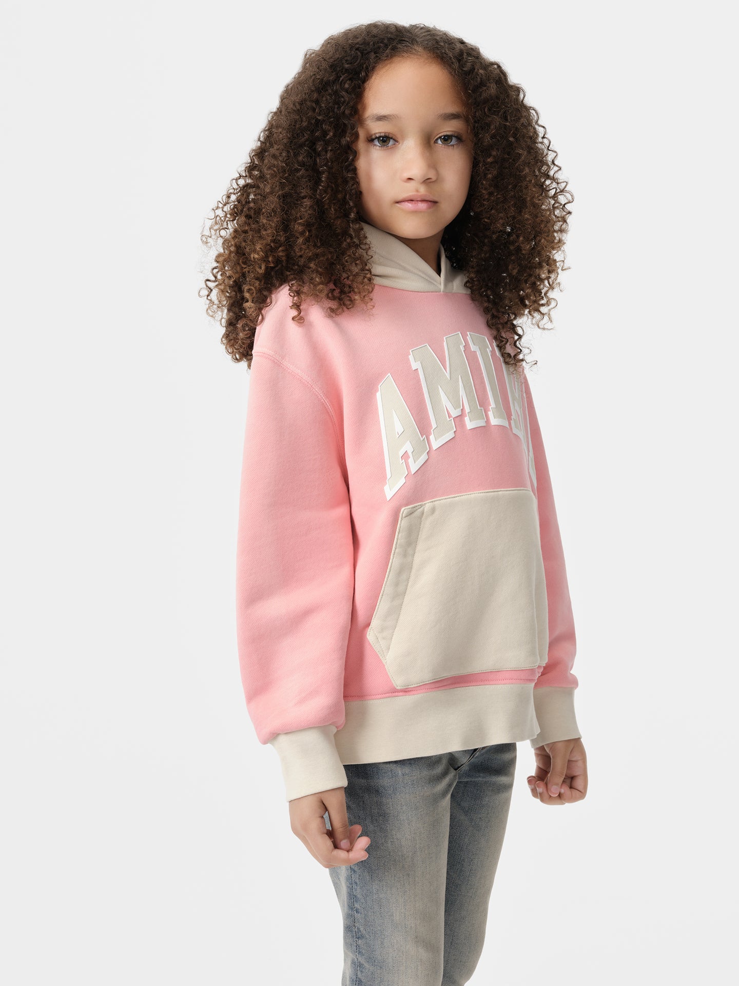 KIDS - KIDS' AMIRI COLLEGIATE HOODIE - Flamingo Pink