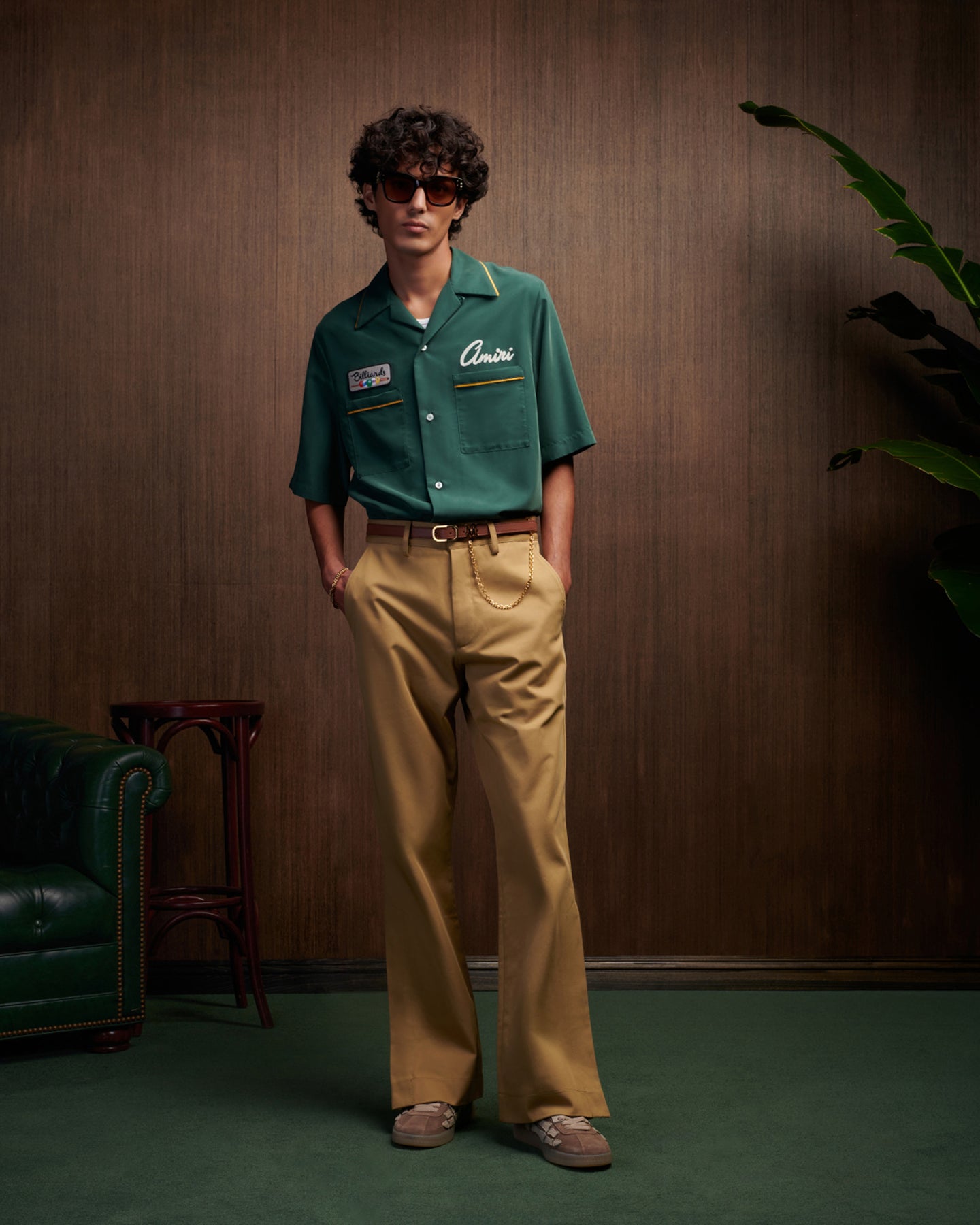 BILLIARDS CLUB CAMP SHIRT - Evergreen