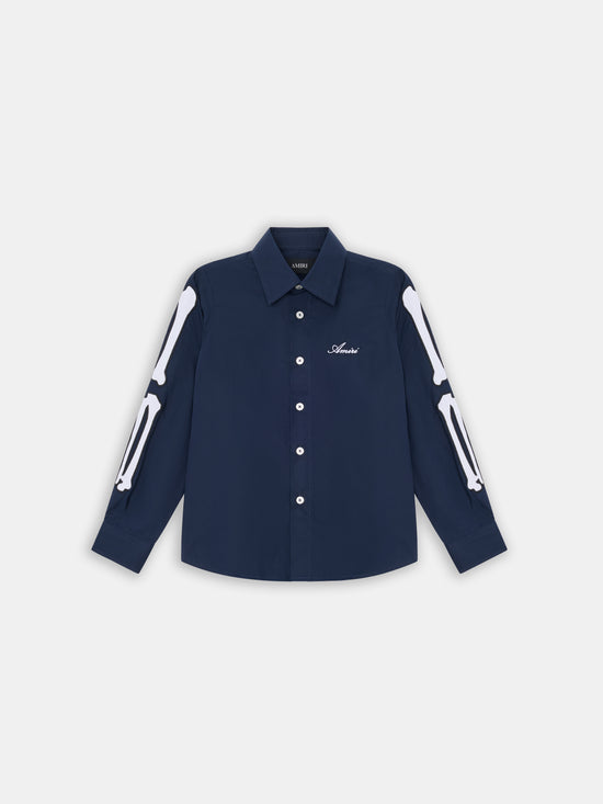 KIDS - KIDS' BONES SHIRT - Dark Indigo - AMIRI