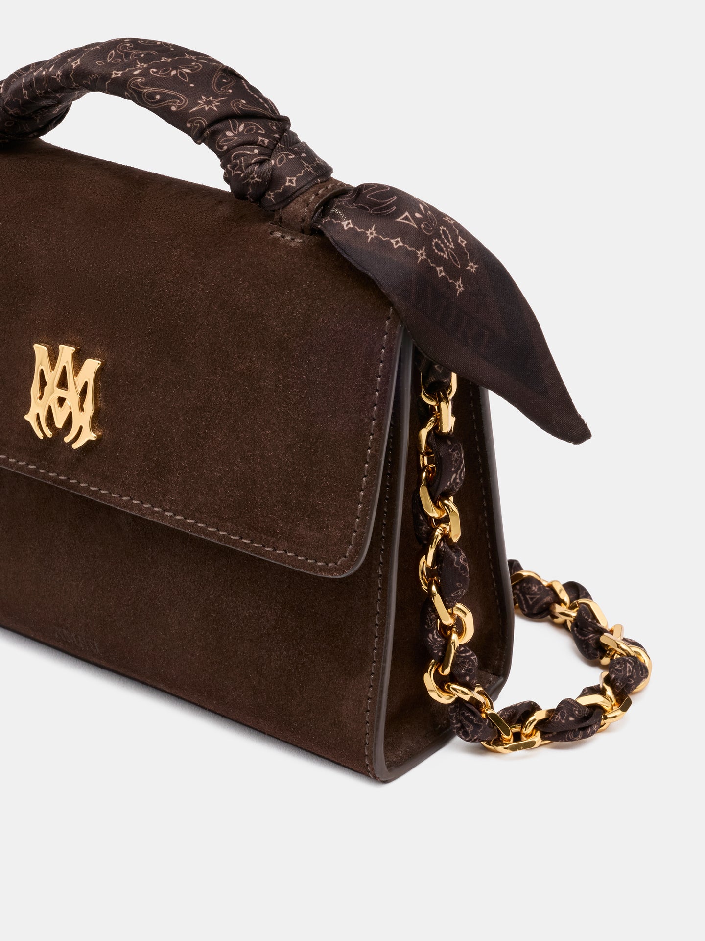WOMEN - WOMEN'S MICRO MA POCHETTE BAG - Dark Brown - AMIRI