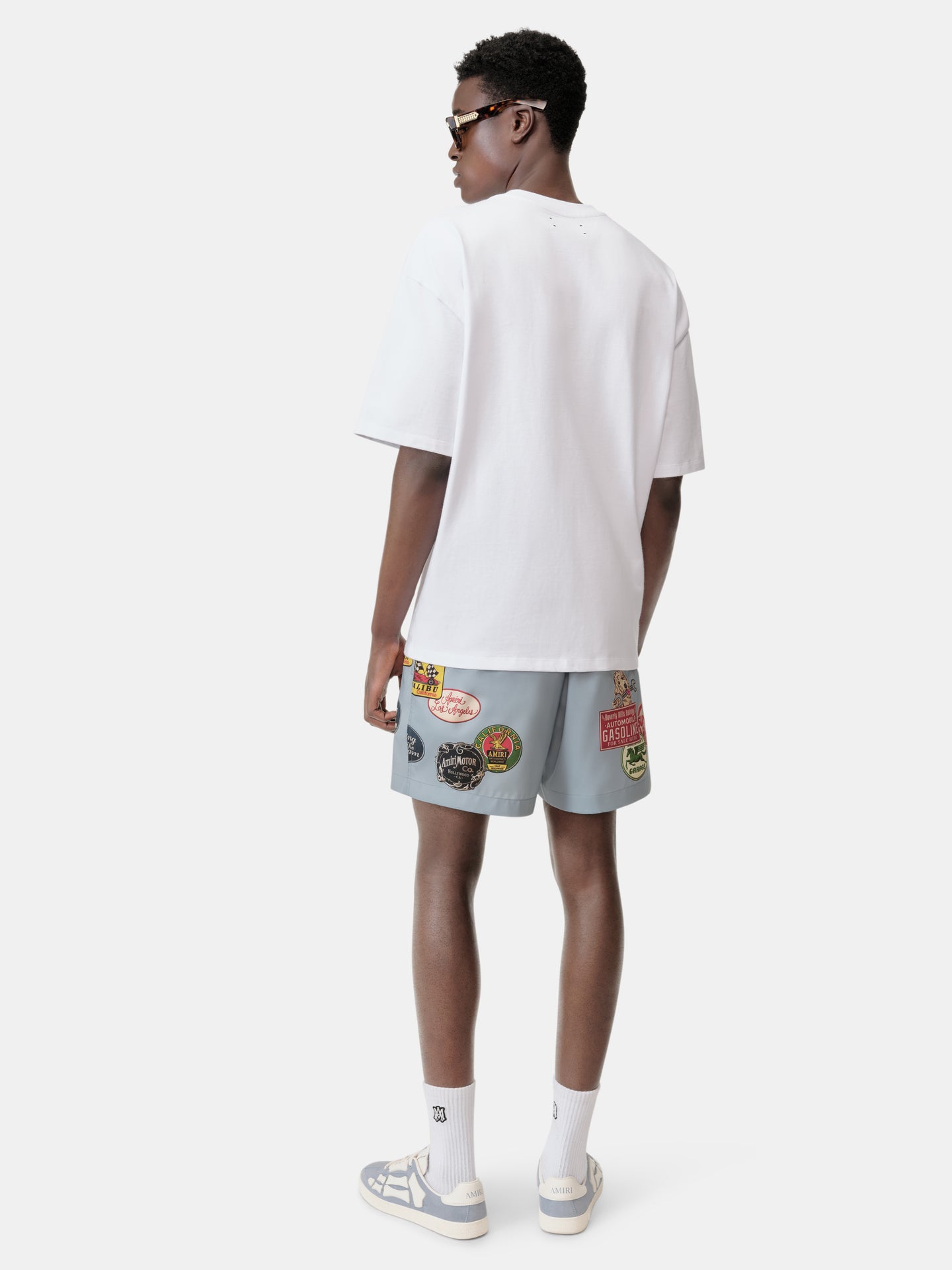 STATION PATCH SWIM TRUNK - Ashley Blue - AMIRI