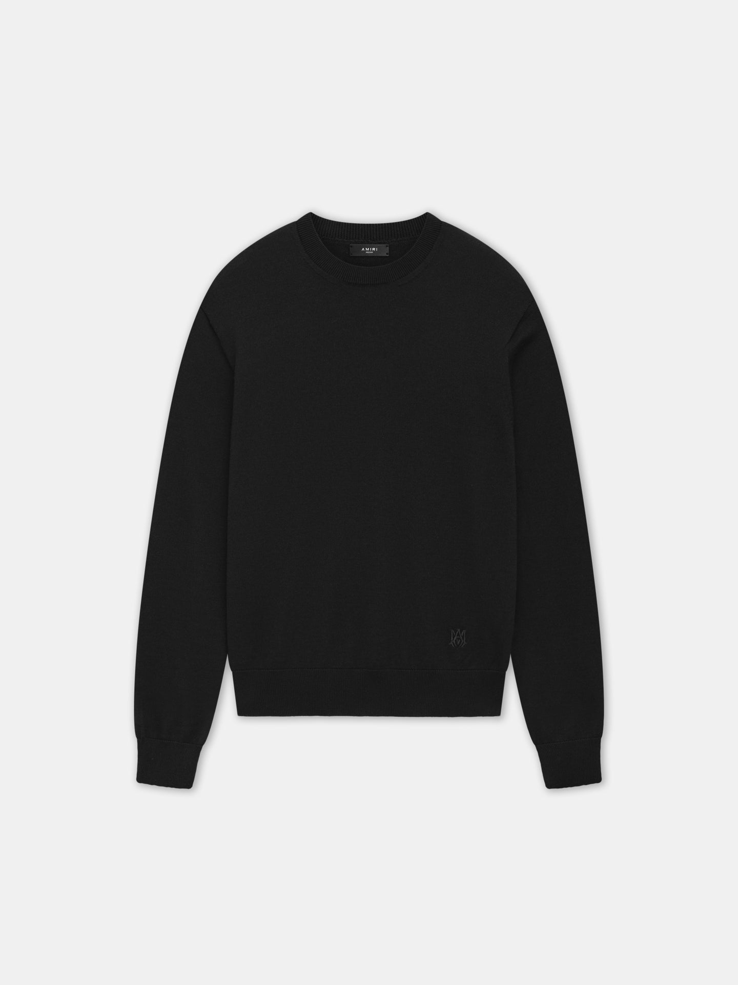 LONG SLEEVE CREW-BLACK