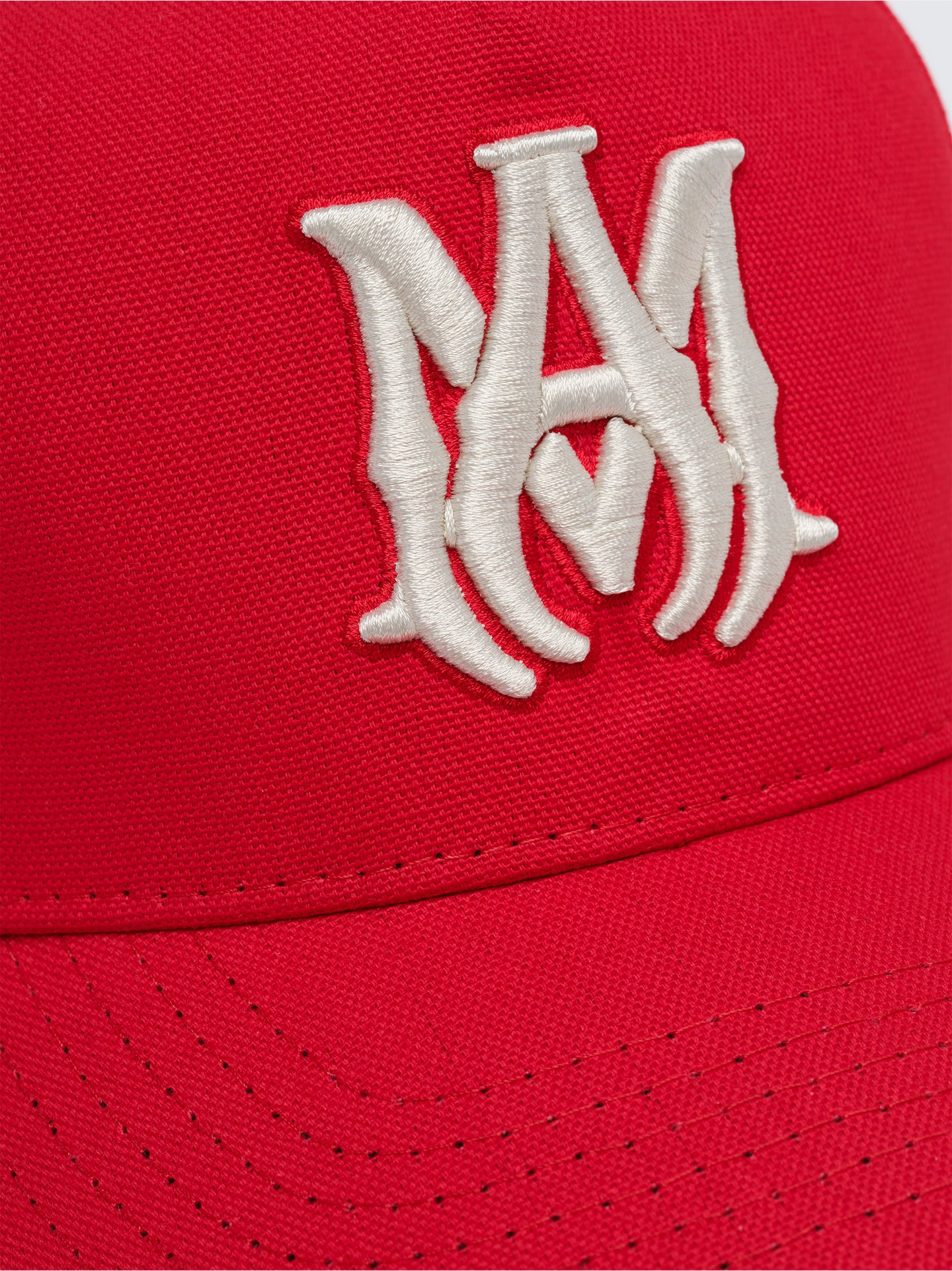 MA STAGGERED AMIRI FULL CANVAS HAT - Red