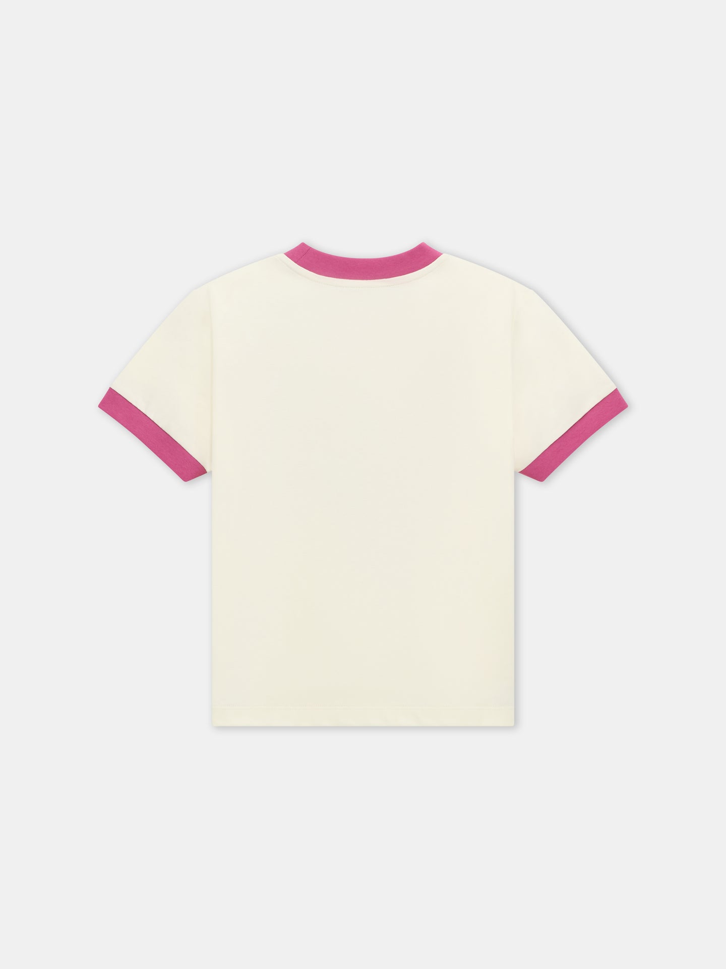 KIDS - KIDS' AMIRI STAGGERED RINGER TEE - Ivory - AMIRI