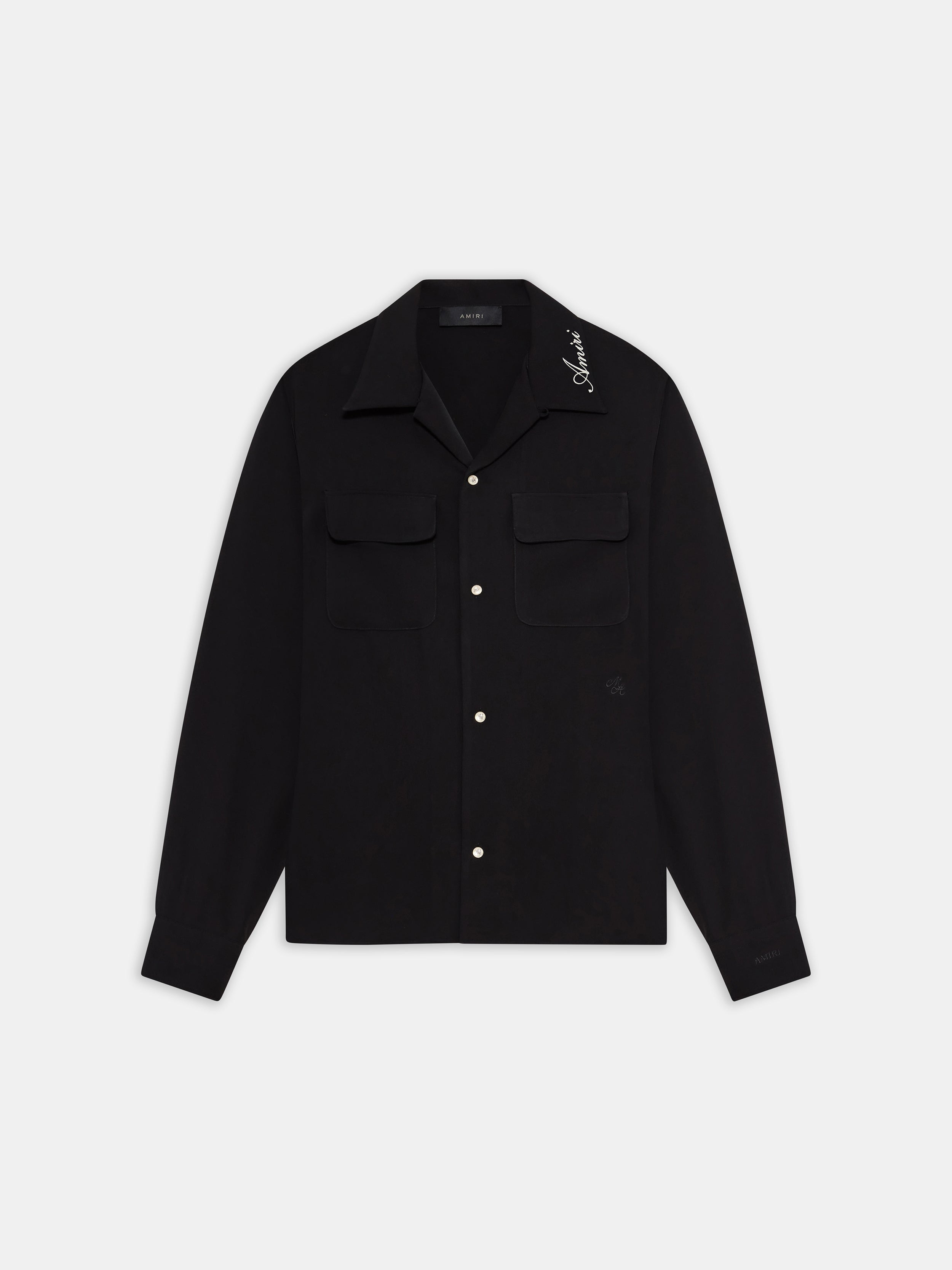 Product ROUND POCKET DRESS SHIRT - Black featured image