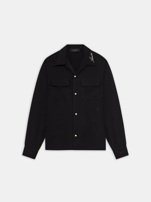 ROUND POCKET DRESS SHIRT - Black - AMIRI