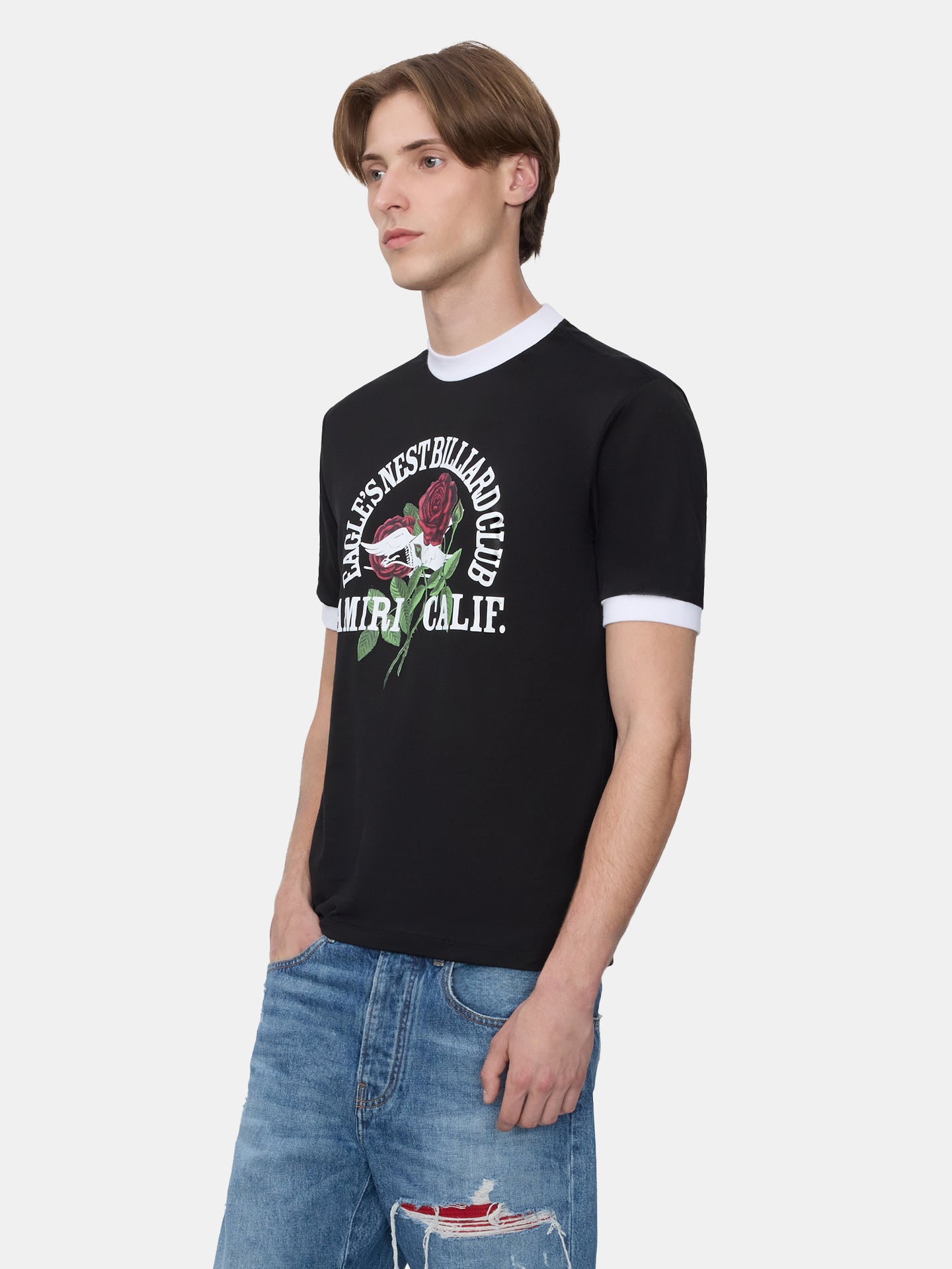EAGLE RINGER TEE - BLACK - AMIRI