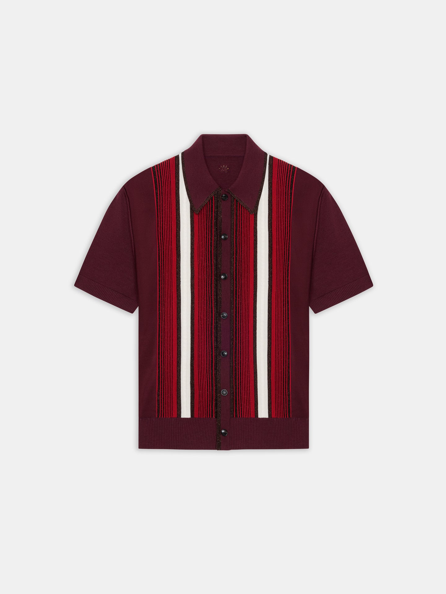 EMBELLISHED STRIPED SHIRT - RED - AMIRI