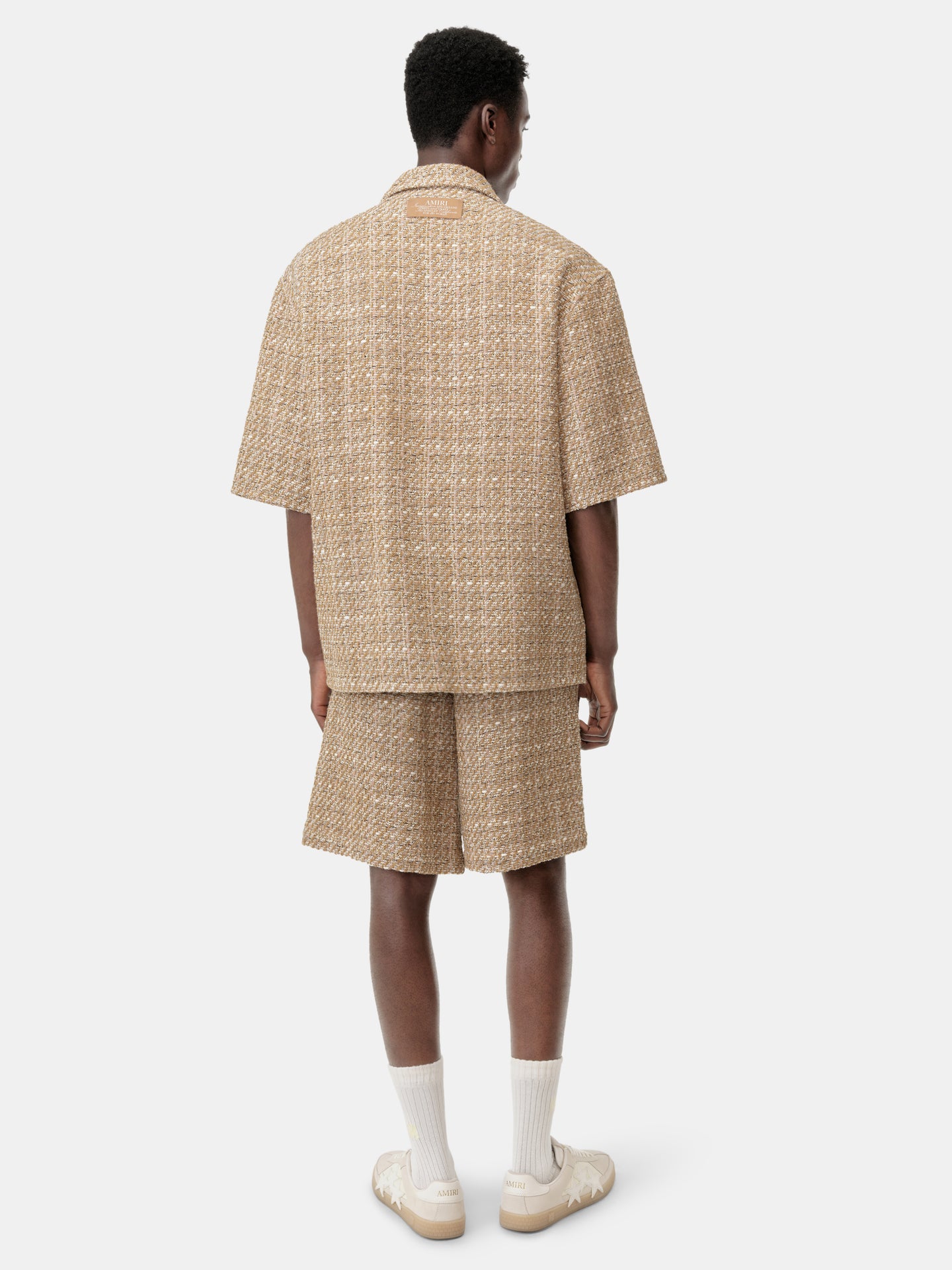BOUCLE CAMP SHIRT - Camel - AMIRI