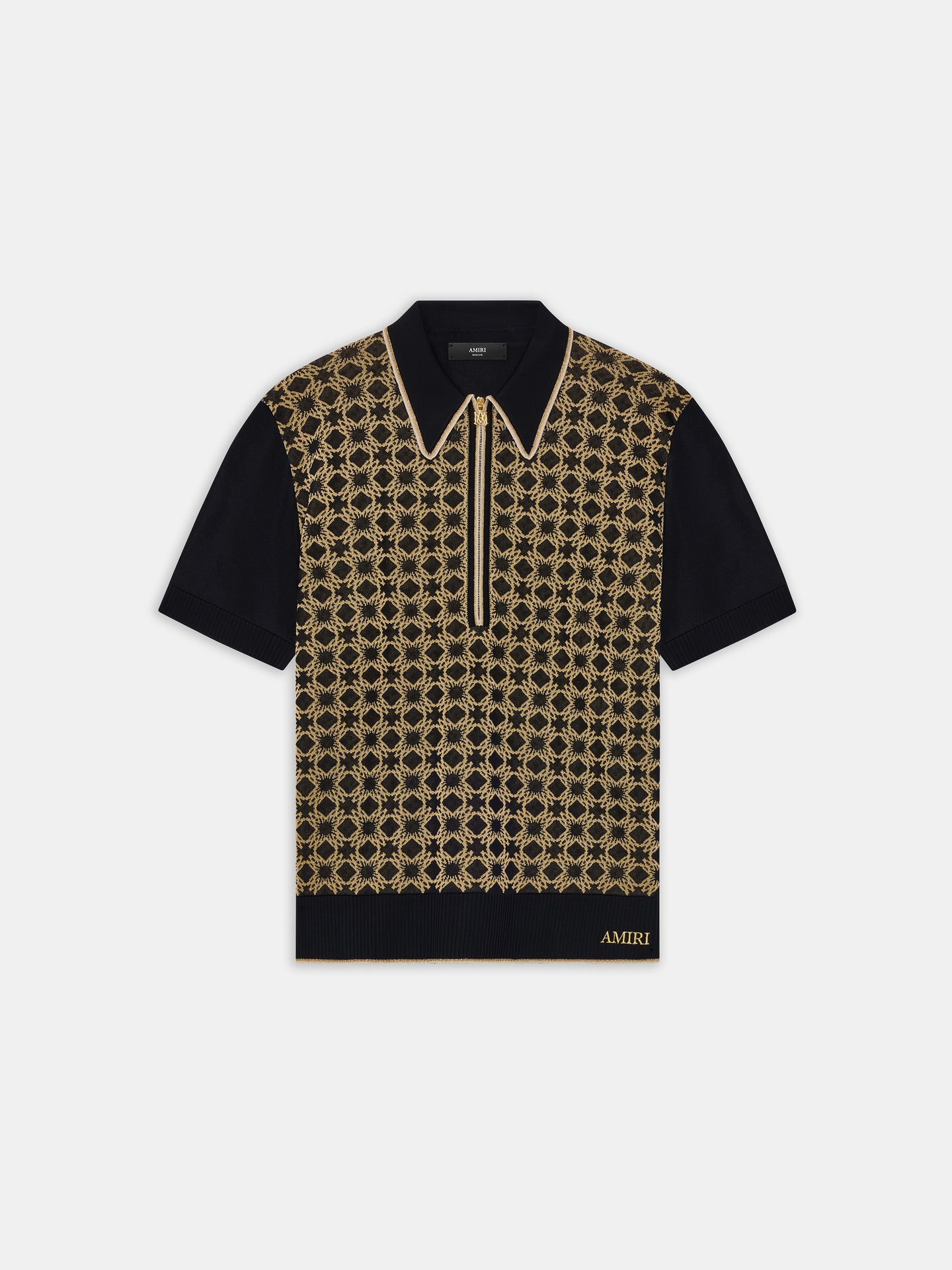 MA QUAD ZIP POLO - BLACK - AMIRI