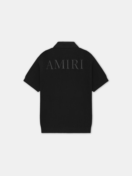 AMIRI CROCHET MESH SHIRT - Black