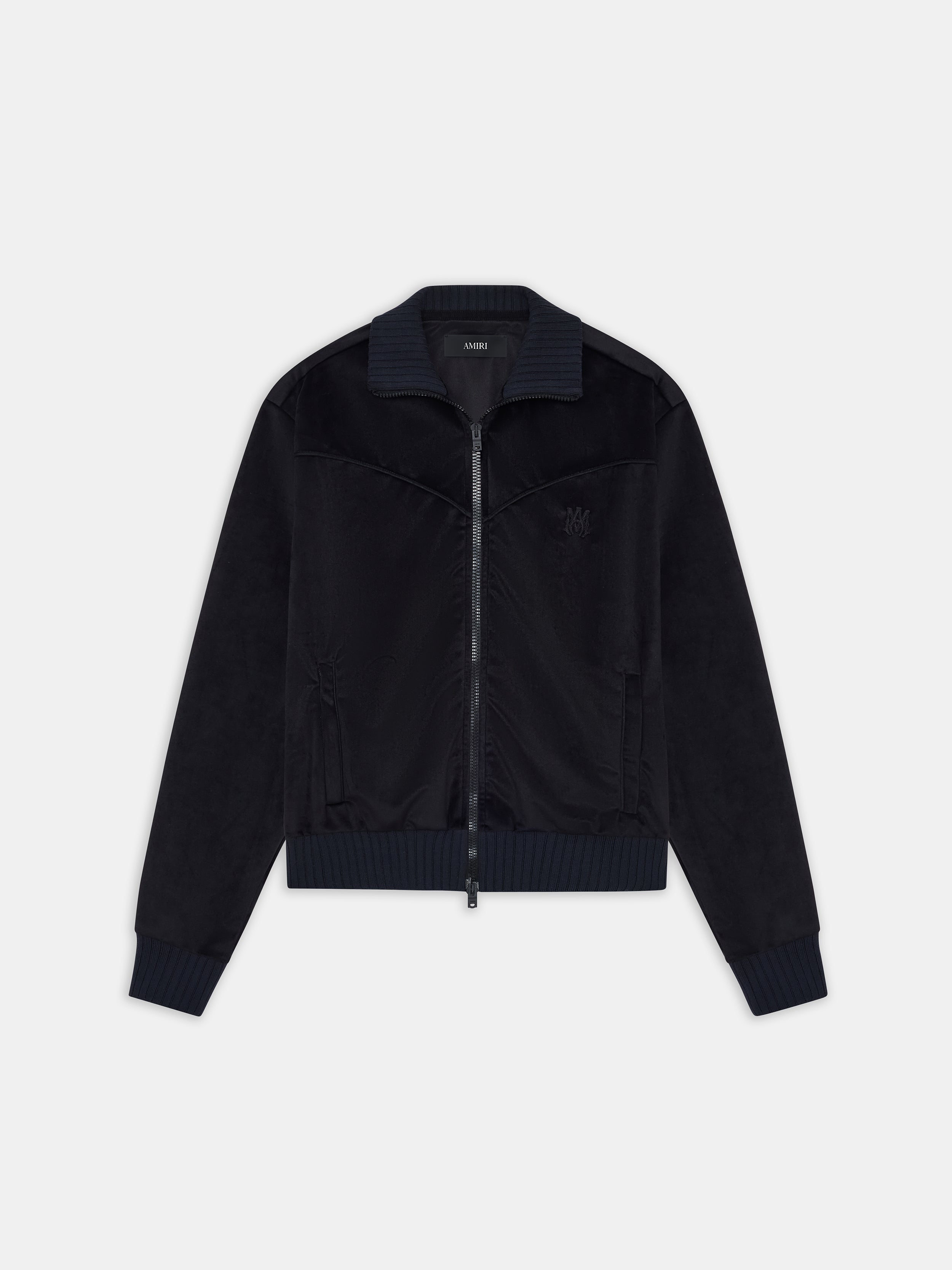 Product VELVET TRACK JACKET - BLACK featured image