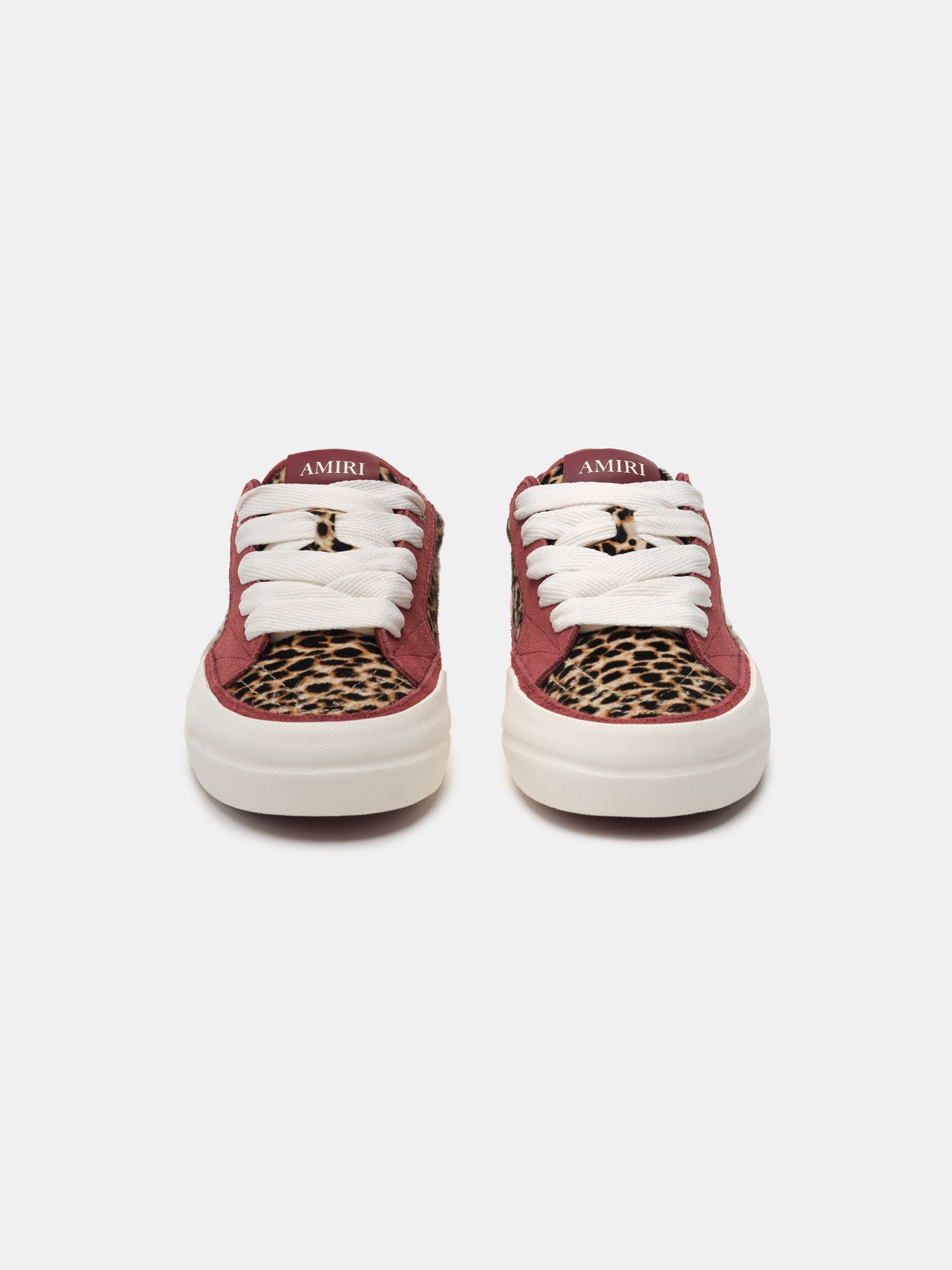 LEOPARD SUNSET SKATE LOW - Burgundy