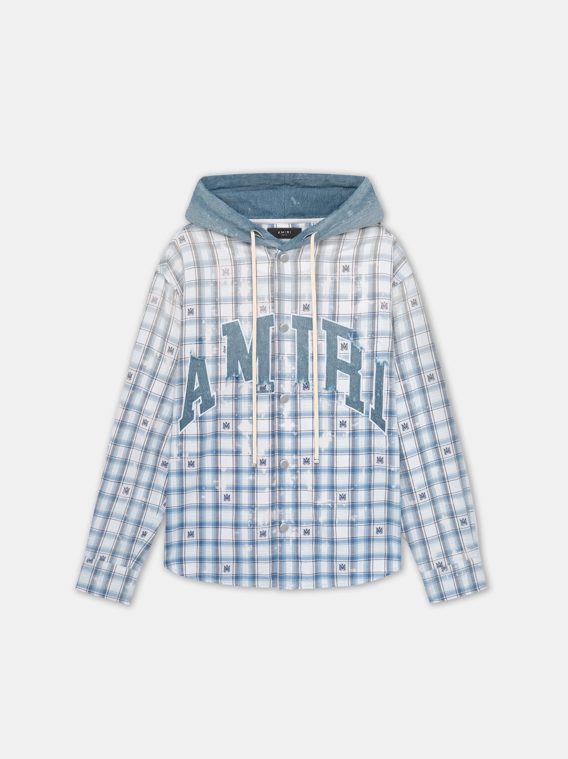 Product AMIRI HOODED OVERSHIRT - Cerulean featured image