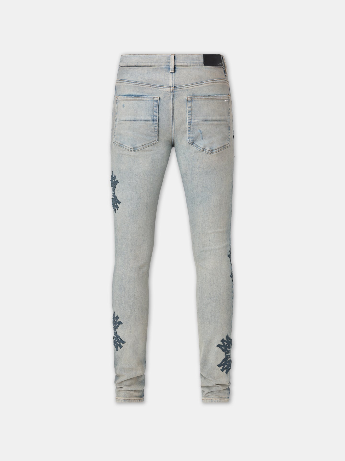 MA QUAD APPLIQUE SKINNY JEAN - Antique Indigo